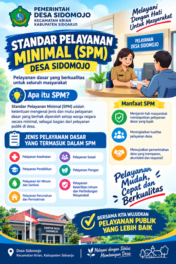 PEMERINTAH DESA SIDOMOJO SUSUN STANDAR PELAYANAN MINIMAL, WUJUDKAN PELAYANAN PUBLIK YANG TERTIB, TRANSPARAN, DAN AKUNTABEL