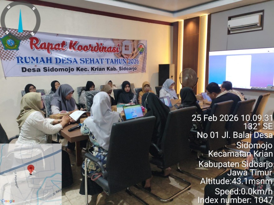 Perkuat Integrasi Data Kesehatan, Pemerintah Desa Sidomojo Gelar Rapat Koordinasi Rumah Desa Sehat