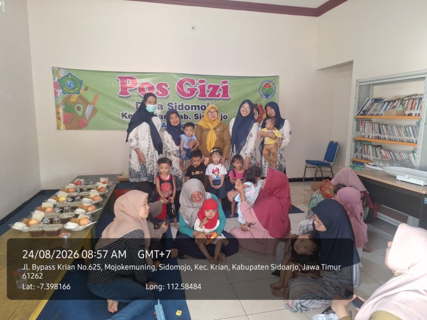 Tingkatkan Status Gizi Balita, Pemerintah Desa Sidomojo Gelar Program Pos Gizi Putaran ke 4 Bulan Agustus 2026