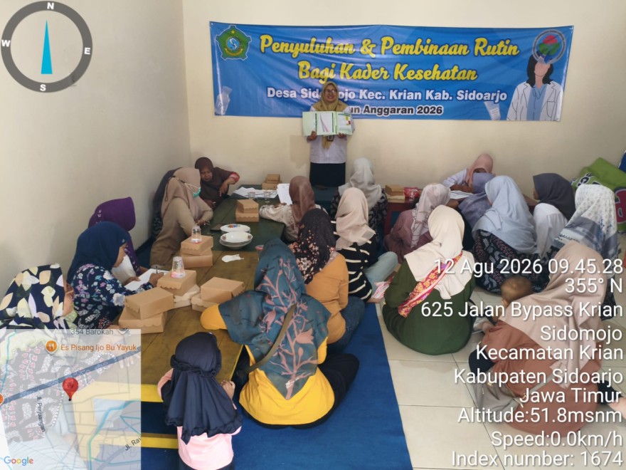 Perkuat Peran Kader dalam Pelayanan Kesehatan, Desa Sidomojo Gelar Penyuluhan dan Pembinaan Rutin